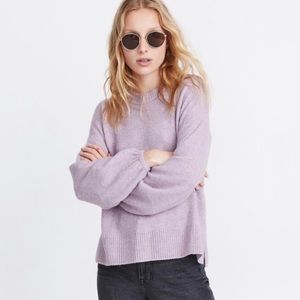 Madewell Alpaca Wool Payton Sweater (Lilac Heather)